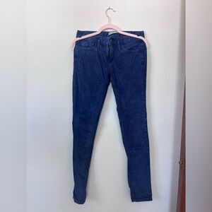 Free People Navy Skinny Corduroy Pants Size 27